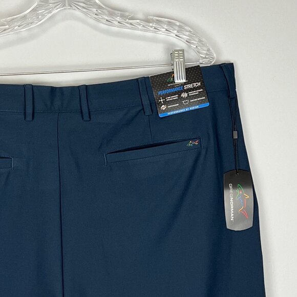 Greg Norman Mens Performance Stretch Golf Shorts Blue Comfort Stretch size 40 - Picture 6 of 13
